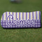 Purple Gingham & Stripe Putter Cover - Front