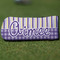 Purple Gingham & Stripe Blade Putter Cover (Personalized)
