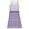 Purple Gingham & Stripe Racerback Dress - X Small
