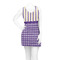 Purple Gingham & Stripe Racerback Dress - On Model - Front