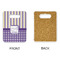 Purple Gingham & Stripe Rectangle Trivet with Handle - APPROVAL