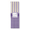 Purple Gingham & Stripe Runner Rug