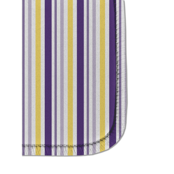 Purple Gingham & Stripe Sanitizer Holder Keychain - Detail