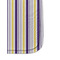 Purple Gingham & Stripe Sanitizer Holder Keychain - Detail