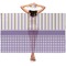Purple Gingham & Stripe Sarong (with Model)