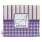 Purple Gingham & Stripe Security Blanket (Personalized)