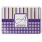 Purple Gingham & Stripe Serving Tray (Personalized)
