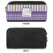 Purple Gingham & Stripe Shoe Bags - APPROVAL