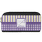 Purple Gingham & Stripe Shoe Bag (Personalized)
