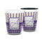 Purple Gingham & Stripe Shot Glass - PARENT/MAIN (white)