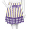 Purple Gingham & Stripe Skater Skirt - Front