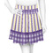 Purple Gingham & Stripe Skater Skirt - 2X Large