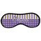 Purple Gingham & Stripe Sleeping Eye Mask - Front Large