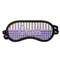 Purple Gingham & Stripe Sleeping Eye Masks - Front View