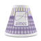 Purple Gingham & Stripe Small Chandelier Lamp - FRONT