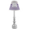 Purple Gingham & Stripe Small Chandelier Lamp - LIFESTYLE (on candle stick)