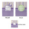 Purple Gingham & Stripe Small Gift Bag - Approval