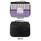 Purple Gingham & Stripe Small Travel Bag - APPROVAL
