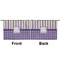 Purple Gingham & Stripe Small Zipper Pouch Approval (Front and Back)
