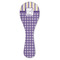 Purple Gingham & Stripe Spoon Rest Trivet - FRONT