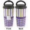 Purple Gingham & Stripe Stainless Steel Travel Cup - Apvl
