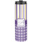 Purple Gingham & Stripe Stainless Steel Skinny Tumbler - 20 oz (Personalized)