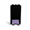 Purple Gingham & Stripe Stylized Phone Stand - Back