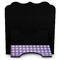 Purple Gingham & Stripe Stylized Tablet Stand - Back