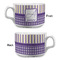 Purple Gingham & Stripe Tea Cup - Single Apvl