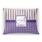 Purple Gingham & Stripe Throw Pillow (Rectangular - 12x16)