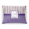 Purple Gingham & Stripe Rectangular Throw Pillow Case - 12"x18" (Personalized)