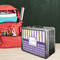 Purple Gingham & Stripe Tin Lunchbox - LIFESTYLE