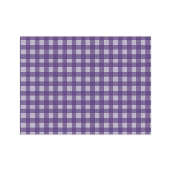 Custom Purple Gingham & Stripe Medium Tissue Papers Sheets - Heavyweight