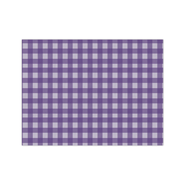 Custom Purple Gingham & Stripe Tissue Paper Sheets - Medium - Heavyweight