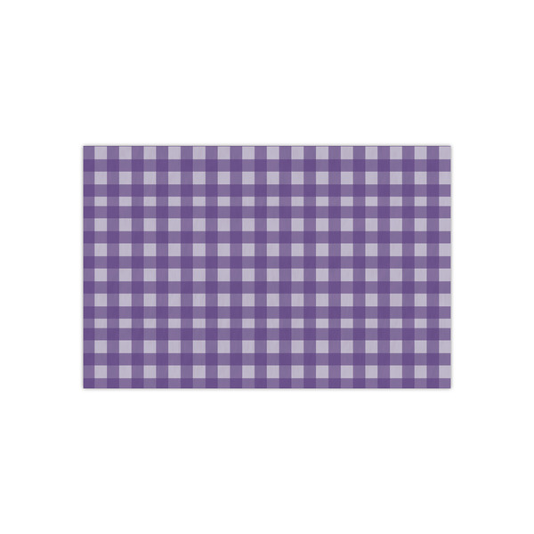 Custom Purple Gingham & Stripe Small Tissue Papers Sheets - Heavyweight