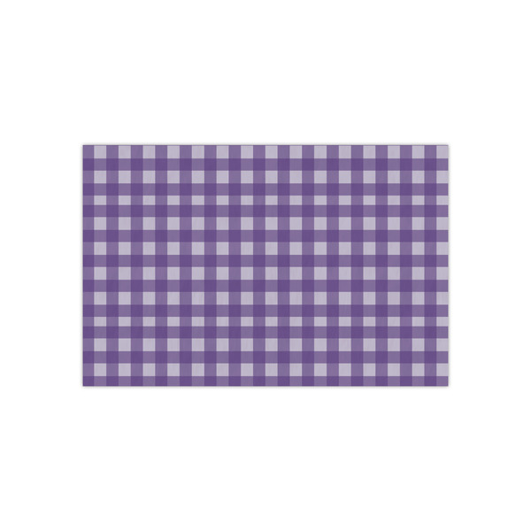 Custom Purple Gingham & Stripe Tissue Paper Sheets - Small - Heavyweight