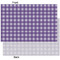 Purple Gingham & Stripe Tissue Paper - Heavyweight - XL - Front & Back