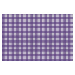 Purple Gingham & Stripe X-Large Tissue Papers Sheets - Heavyweight