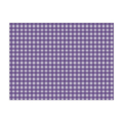 Purple Gingham & Stripe Large Tissue Papers Sheets - Lightweight