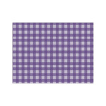Purple Gingham & Stripe Medium Tissue Papers Sheets - Lightweight