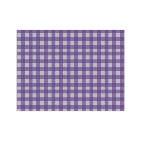 Custom Purple Gingham & Stripe Tissue Paper Sheets - Medium - Lightweight