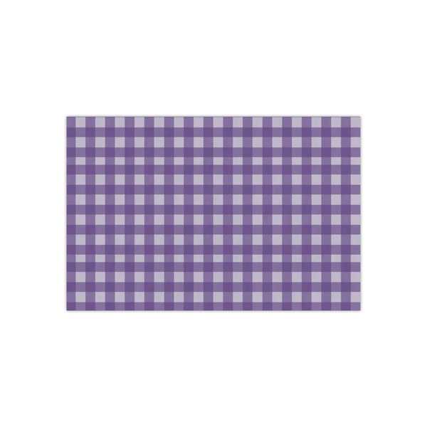 Custom Purple Gingham & Stripe Tissue Paper Sheets - Small - Lightweight