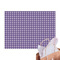Purple Gingham & Stripe Tissue Paper Sheets - Main