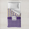 Purple Gingham & Stripe Toddler Duvet Cover Only