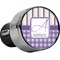 Purple Gingham & Stripe USB Car Charger (Personalized)