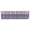 Purple Gingham & Stripe Valance - Front