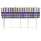 Purple Gingham & Stripe Valance