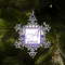 Purple Gingham & Stripe Vintage Snowflake - (LIFESTYLE)