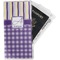 Purple Gingham & Stripe Travel Document Holder