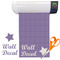 Purple Gingham & Stripe Vinyl Sheet (Re-position-able)